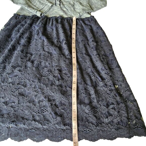 NWT Lilka Anthropologie Navy Lace and Knit Dress size Small - Picture 15 of 15